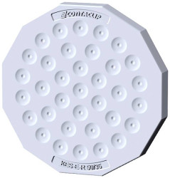 CONTA-CLIP 28835.6 Przepust kablowy KES-E-R 50/35 A GR, (D x S x W) 57.96 x 57.96 x 12 mm, termoplastyczny elastomer, 1