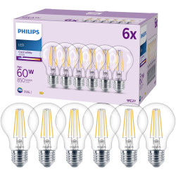 Philips 9290018150 LED Bulb E27 7W=60W Neutral White Filament Durable