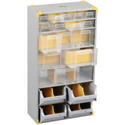 Allit 465610 Workshop Depot Metal 19 Compartments Versatile Drawers