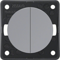 Integro Flow Łącznik wieloklawiszowy przyciskowy szary połysk 936752507