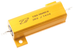 Rezystor do montażu w obudowie 2Ω 50W ±5% TE Connectivity ±50ppm/°C drutowy Oczko lutownicze