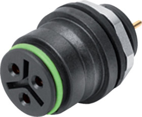 Panel socket, 5 pole, THT, snap lock, straight, 99 9116 090 05