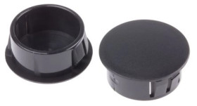 Zaślepka, Czarny Niegwintowany, Nylon 66, Zaślepianie, 22.2mm 25.8mm RS PRO