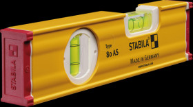 19565 Spirit level with reinforcing ribs, Type 80 AS, 200 mm