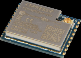 ESP-WROOM-02U-N4 WiFi-Modul 802.11 2,4GHz, 75Mb/s