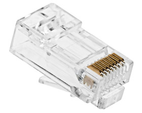 Wtyk RJ45 kat.6 - przelotowy