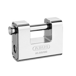 ABUS 20060 92/80mm Monoblock Brass Body Shutter Padlock Keyed Alike 8522
