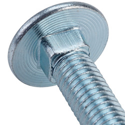 ForgeFix 5CB12240 Carriage Bolt &amp; Nut ZP M12 x 240mm Bag 5