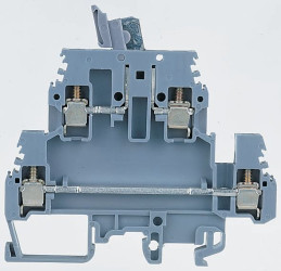 Kostka zaciskowa na szynie DIN Entrelec poziomy: PodwójnyŚruba SNA raster: 6mm 10A 400 V AC