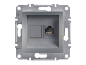 ASFORA Gniazdo komputerowe RJ45 kat.5e stal EPH4300162 SCHNEIDER ELECTRIC