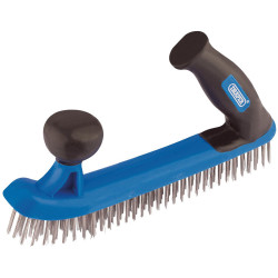 Draper 17188 Two Handle Wire Brush (235mm)