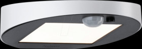 94247 LED solar wall light, white, IP44, motion sensor