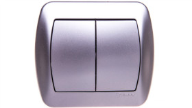 Simon Akord Łącznik Schodowy Podwójny Aluminium Metalizowane Aw6/2/26