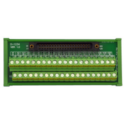 Compatible XW2B-40F5-P 40Pin Rectangular Connector-Terminal Block Conversion Module, for PLC Wiring. MD-D1234T-1