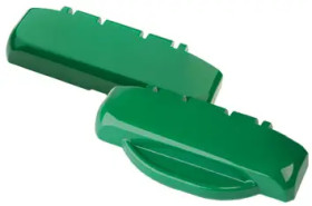 Hinge, ABS, (L x W x H) 19.5 x 80 x 34.3 mm, green, for B 0808../B 1008../B1408../B 1808, 96930109