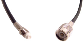 Kabel koncentryczny złącze A TNC złacze B FME długość 10m typ kabla RF LLC200A Z zakończeniem