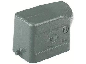 Obudowa złącza; Han B; 19300061540; 6B; metal; kątowe 45°; na przewód; 1 boczne wyjście przewodu; do 1 klamry; wyjście na dławni