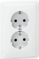 PEHA by Honeywell 1 x Komplet Gniazdo elektryczne biały 482821 1 szt.