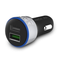 Ładowarka samochodowa do smartfona SAVIO Quick Charge 3.0 SA-06/B (2400 mA, 3000 mA USB)