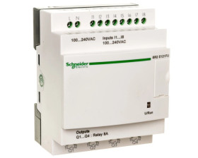 Sterownik programowalny 8 wejść 4 wyjścia 100-240V AC RTC/LCD Zelio SR2E121FU