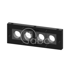 Rama przepustowa KEL 183-E, na 4 moduły KT duże, czarna, 47250