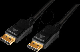 CV0114 DisplayPort cable, DisplayPort 1.2 male, 4K/60Hz, black, 20 m