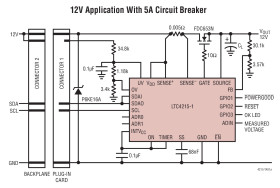 Hot Swap Controller with IC Compatible Monitoring