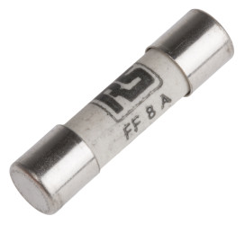 Bezpiecznik 8A 5 x 20mmFF 250V ac RS PRO