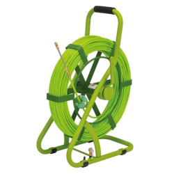 Włókno na stojaku / Wciągarka do kabli i przewodów / Stalka 6mm / 50m / KLAUKE GREENLEE 6/50 / 52074658 / MADE IN USA