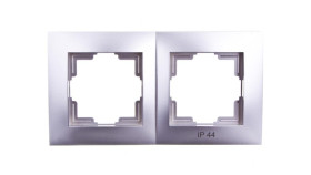 Carla Ramka Podwójna Ip44 Srebrna 1772-46