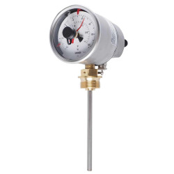 Termometr z zegarem 120 °C Jumo 608550/1080-643-00-0-874-8-106-26-46-150-21/430,4 dokładność ±0.5 % F, °C