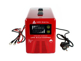 przetwornica do awaryjnego zasilania AZO Sinus-600PRO 350W/600W 12V DC -> 230V AC
