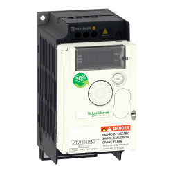 Przekształtnik częstotliwości 0,75 kW 1-fazowy 230 V AC 10,2 A RS 485 0.5 → 400Hz ATV 12 Modbus Silniki