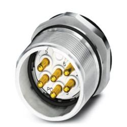 Złącze wielostykowe przemysłowe 7-pinowe M23 Montaż przedni Wtyczka Phoenix Contact