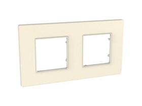 UNICA QUADRO Ramka 2 podwójna pearl MGU4.704.35 SCHNEIDER ELECTRIC