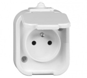 GNIAZDO NATYNK.16A/250V 2P+Z BRYZGOSZ.