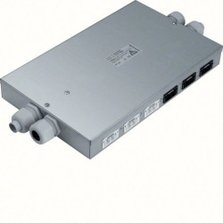 tehalit.SPW Rozdzielacz podłogowy płaski Wago 6gn czarnych / 6gn białych SPWA669010