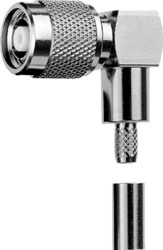 R TNC plug 50 Ω, RG-58C/U, crimp/crimp, angled, 100023749