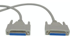 Kabel szeregowy RND Żeńskie, długość 3 m, złącze A: 25-stykowe D-sub, złącze B: D-SUB Żeńskie Polichlorek winylu