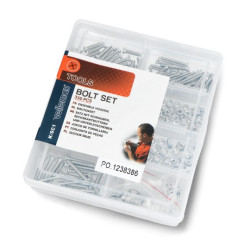 Zestaw śrubek, podkładek i nakrętek - 330szt.