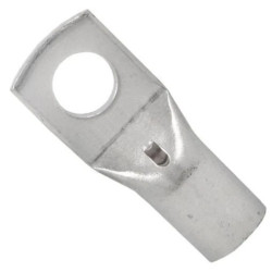 Końcówka rurowa oczkowa z otworem kontrolnym typ KCS 16mm / M8 miedziana cynowana galwanicznie