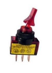Przełącznik dźwigniowy podświetlany 12V - czerwony ON-OFF