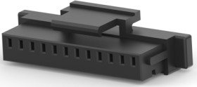 Plug/socket housing, 12 pole, pitch 1 mm, straight, black, 1-2367198-2