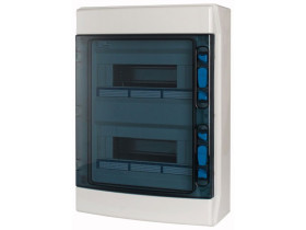 Szafka modułowa IKA do fotowoltaiki PV 2x12 modułów natynkowa odporność UV IP65 IK08 N/PE IKA-2/24-ST-UV 174191 EATON