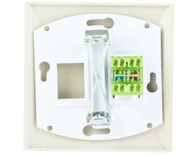 AKCENT Gniazdo komputerowe pojedyncze RJ45 kat.5e MMC beżowe GPK-1A/K/01