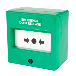 Comus CP84SGS Surface Mount Resettable Green Emergency Door Release