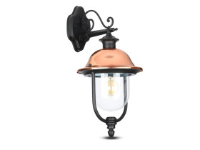 VT-852 Kinkiet ogrodowy kierunek oprawy: dół czarny - Miedż 7531 V-TAC