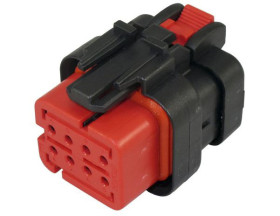 Złącze samochodowe 8-pinowe TE Connectivity 2-rzędowe Żeński AMPSEAL 16 Montaż na kablu Obudowa złącza samochodowego