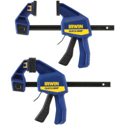 IRWIN&#xAE; Quick-Grip&#xAE; T5062QCEL7 Quick-Change&#x2122; Medium-Duty Bar Clamp 150mm 6in 2Pk