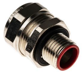 Łącznik do kanałów kablowych Adaptaflex gwint M16 16mm Przegub Mosiądz IP66, IP67, IP68, IP69K Srebrny